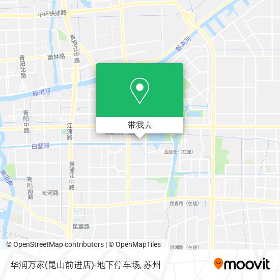 华润万家(昆山前进店)-地下停车场地图