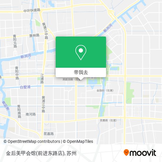 金后美甲会馆(前进东路店)地图