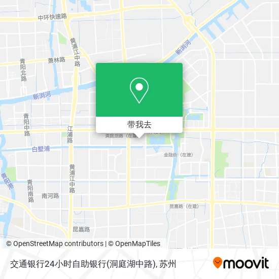 交通银行24小时自助银行(洞庭湖中路)地图