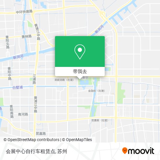 会展中心自行车租赁点地图