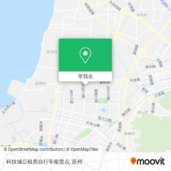 科技城公租房自行车租赁点地图