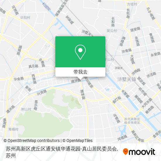 苏州高新区虎丘区通安镇华通花园-真山居民委员会地图