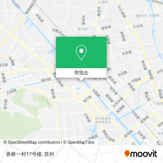 香桥一村17号楼地图