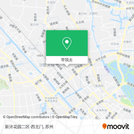 新浒花园二区-西北门地图