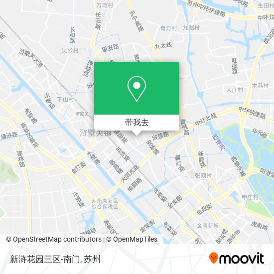 新浒花园三区-南门地图