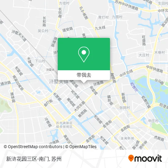 新浒花园三区-南门地图