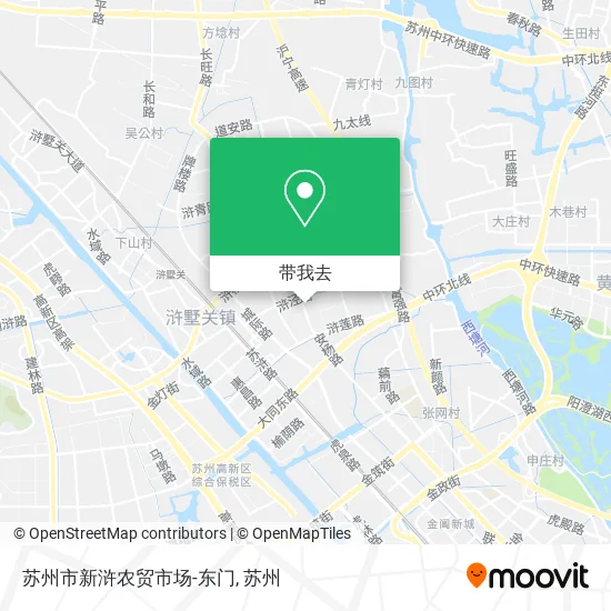 苏州市新浒农贸市场-东门地图