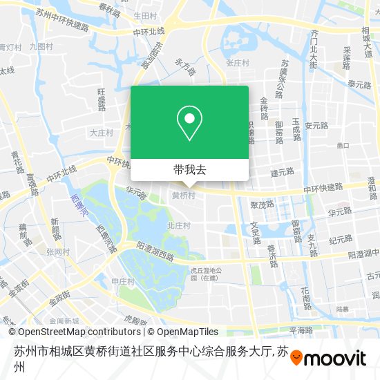 苏州市相城区黄桥街道社区服务中心综合服务大厅地图