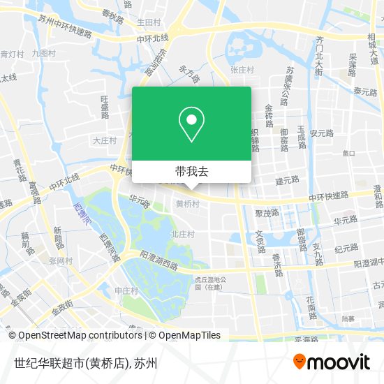 世纪华联超市(黄桥店)地图