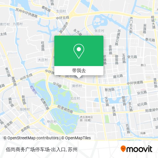 佰尚商务广场停车场-出入口地图