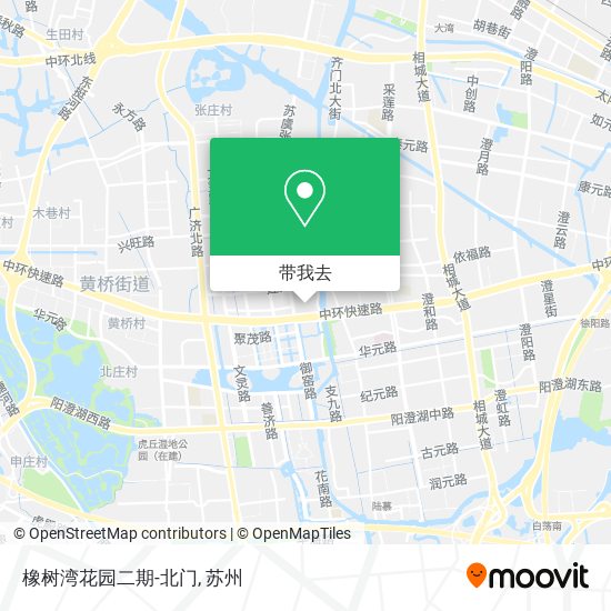 橡树湾花园二期-北门地图