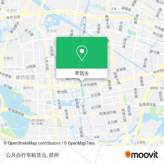 公共自行车租赁点地图