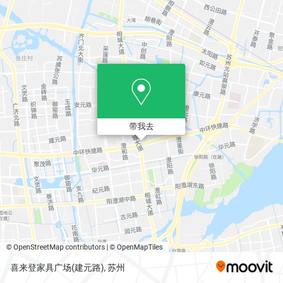 喜来登家具广场(建元路)地图