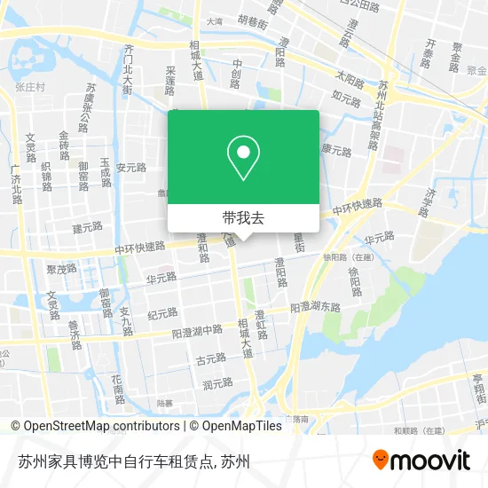 苏州家具博览中自行车租赁点地图