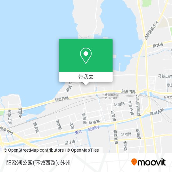 阳澄湖公园(环城西路)地图