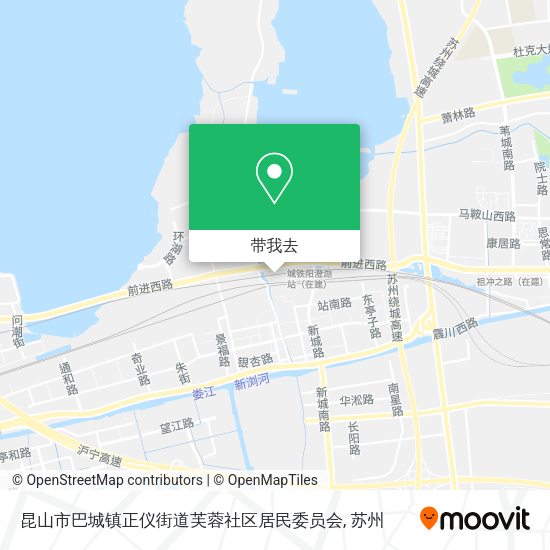 昆山市巴城镇正仪街道芙蓉社区居民委员会地图