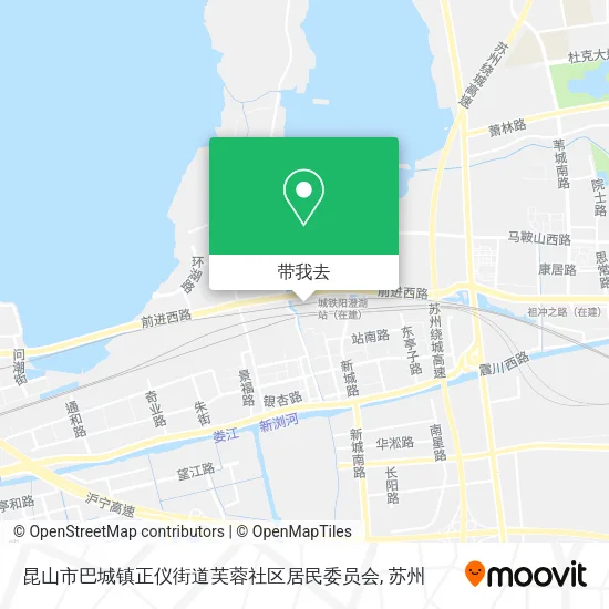 昆山市巴城镇正仪街道芙蓉社区居民委员会地图