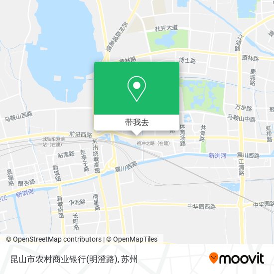 昆山市农村商业银行(明澄路)地图