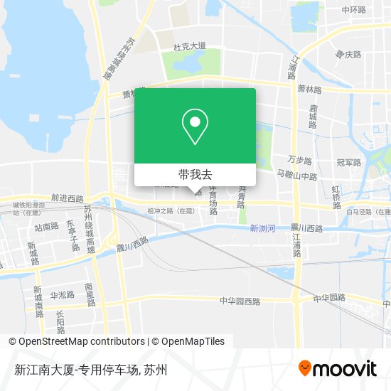 新江南大厦-专用停车场地图