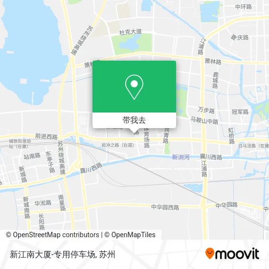 新江南大厦-专用停车场地图