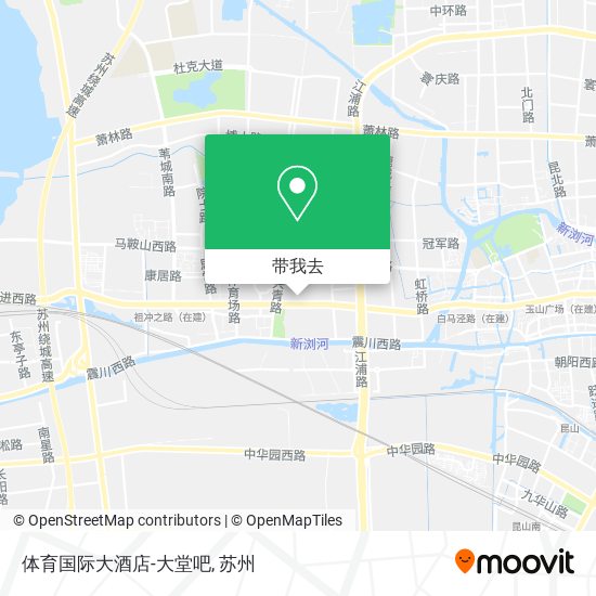 体育国际大酒店-大堂吧地图