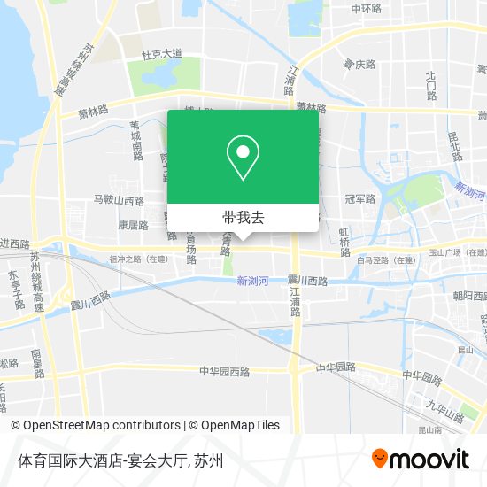 体育国际大酒店-宴会大厅地图