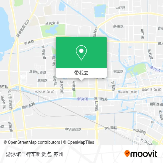 游泳馆自行车租赁点地图