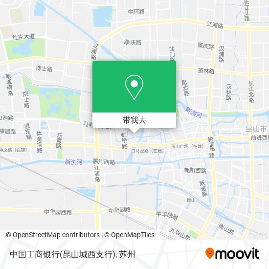 中国工商银行(昆山城西支行)地图