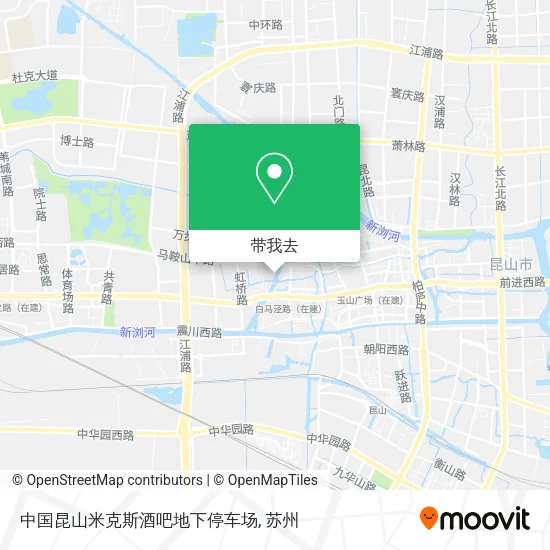 中国昆山米克斯酒吧地下停车场地图