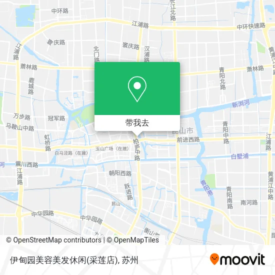 伊甸园美容美发休闲(采莲店)地图