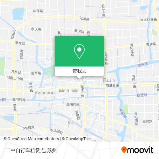 二中自行车租赁点地图