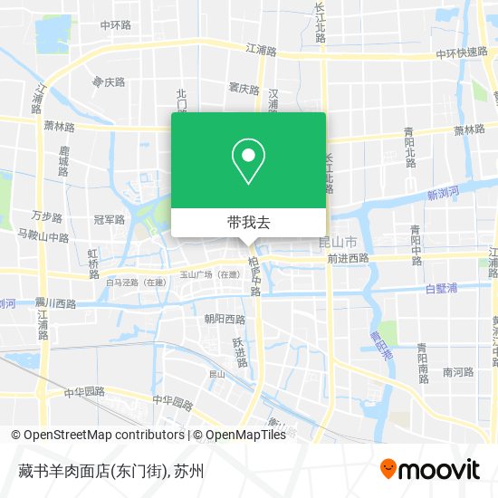 藏书羊肉面店(东门街)地图