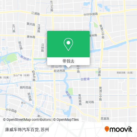 康威车饰汽车百货地图