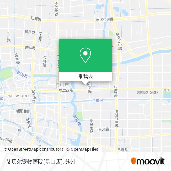 艾贝尔宠物医院(昆山店)地图