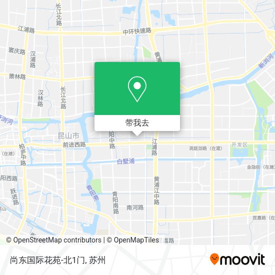 尚东国际花苑-北1门地图