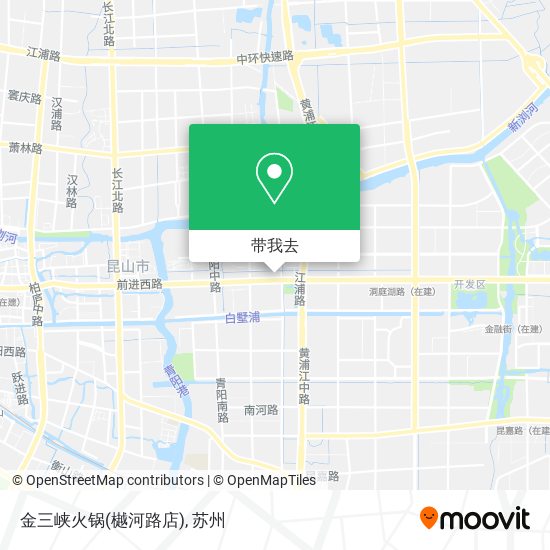 金三峡火锅(樾河路店)地图
