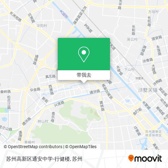 苏州高新区通安中学-行健楼地图