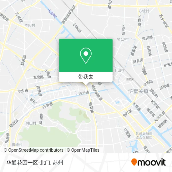 华通花园一区-北门地图