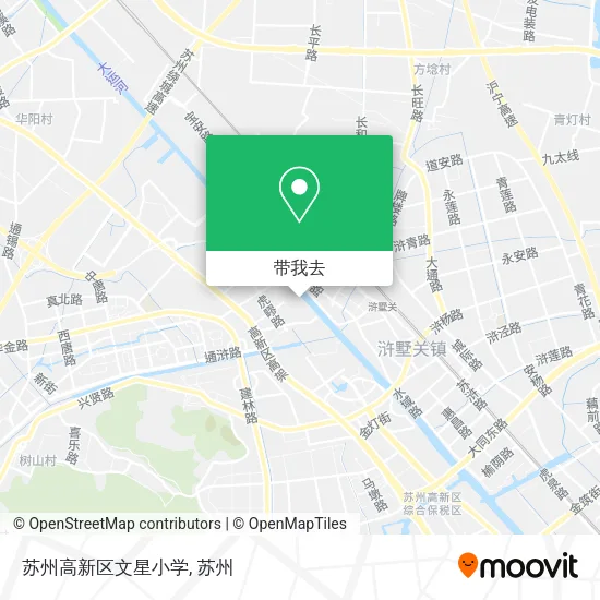 苏州高新区文星小学地图