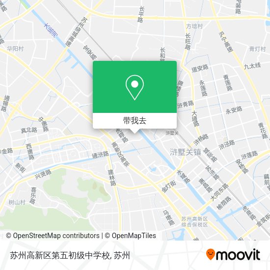 苏州高新区第五初级中学校地图