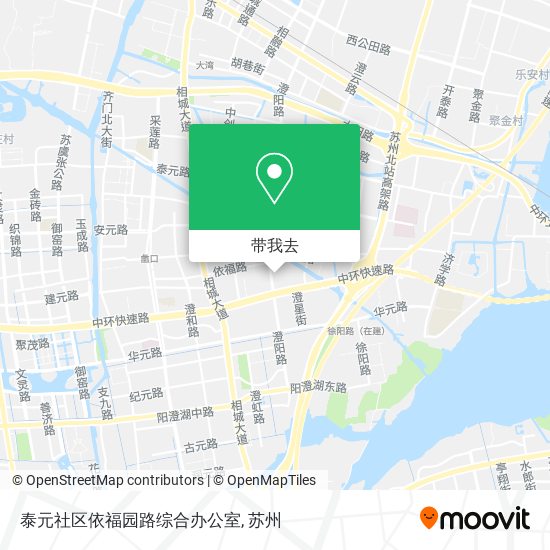 泰元社区依福园路综合办公室地图