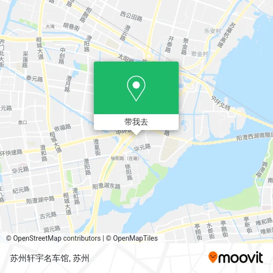 苏州轩宇名车馆地图