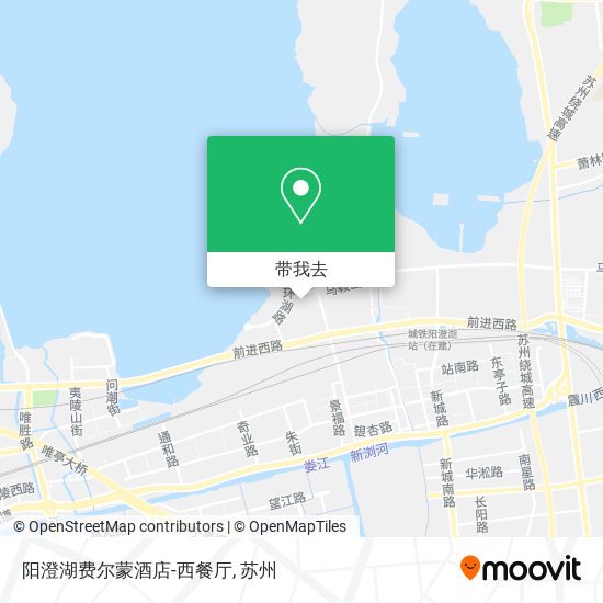 阳澄湖费尔蒙酒店-西餐厅地图