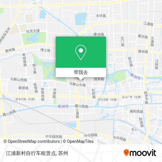 江浦新村自行车租赁点地图