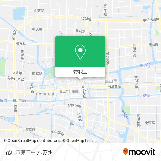 昆山市第二中学地图