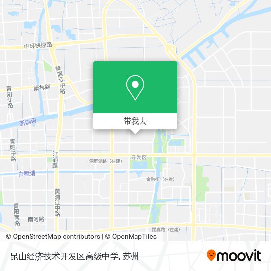 昆山经济技术开发区高级中学地图
