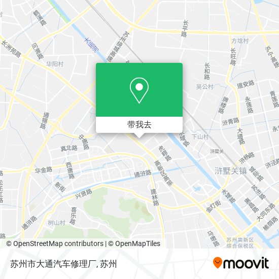 苏州市大通汽车修理厂地图