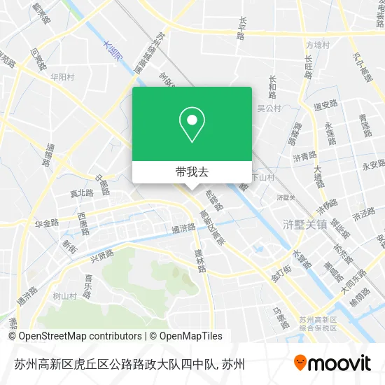苏州高新区虎丘区公路路政大队四中队地图