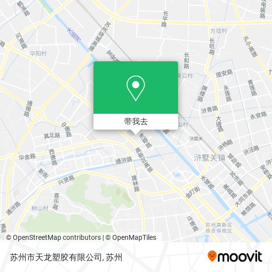 苏州市天龙塑胶有限公司地图