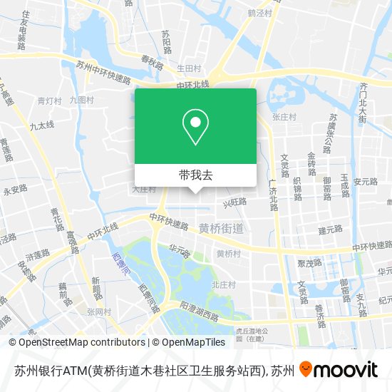 苏州银行ATM(黄桥街道木巷社区卫生服务站西)地图